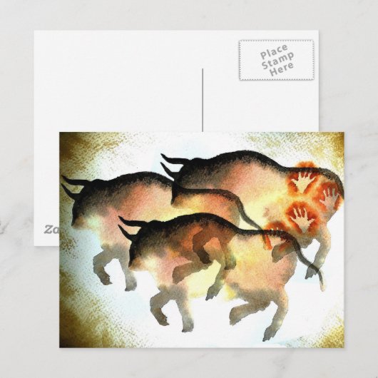 先史時代の ポストカード (正面/裏面)