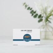 先史時代のFurry Mooseロゴ 名刺 (スタンド正面)