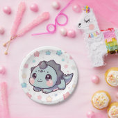 先史時代エレガントの恐竜の赤ちゃんシャワー ペーパープレート (パーティー)