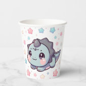 先史時代エレガントの恐竜の赤ちゃんシャワー 紙コップ (正面)