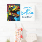 先史時代素晴らしの恐竜 横断幕 (インサイチュ)