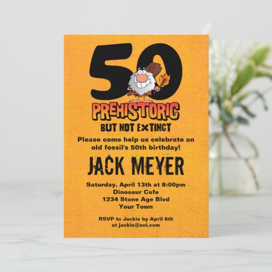 先史第50誕生日 招待状 (スタンド正面)