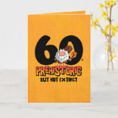 先史60誕生日 カード (黄色い花)