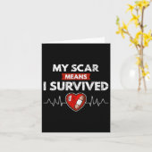 先天性ハート欠陥認識度Chd傷跡ハッピー カード (黄色い花)