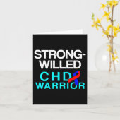 先天性ハート病欠陥生存者Chd Warri カード (黄色い花)