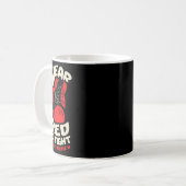 先天性心疾患(CHD)撲滅のために赤を着よう コーヒーマグカップ (正面左)