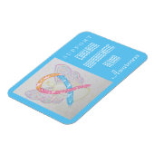 先天性横隔膜ヘルニアリボン磁石 マグネット (左側)