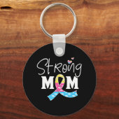 先天性横隔膜ヘルニア認識度CDHママ キーホルダー (正面)