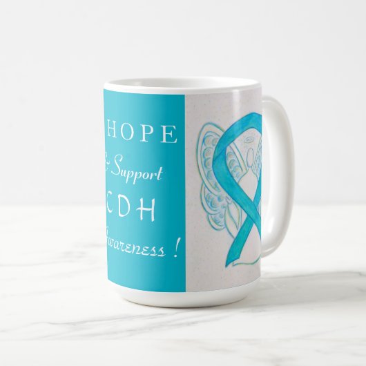 先天性横隔膜ヘルニア(CDH)エンジェルマグ コーヒーマグカップ (正面右)