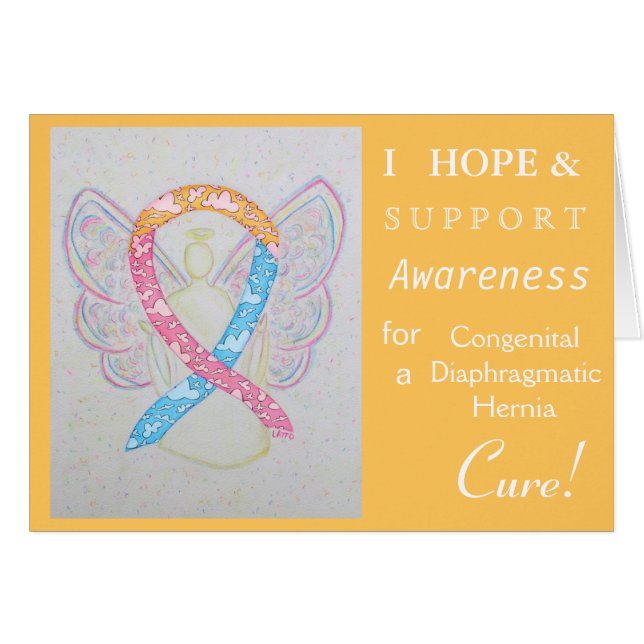 先天性横隔膜ヘルニア(CDH)リボンカード (正面横)