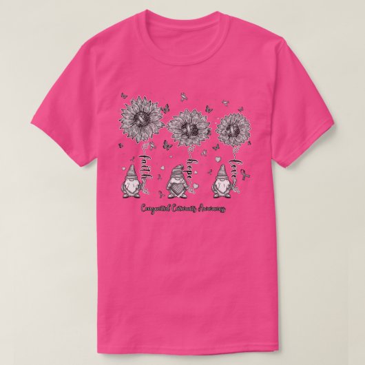 先天性白内障認識度格言信仰希望su tシャツ (デザイン正面)