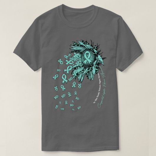 先天性肝線維症認識度ヒマワリno tシャツ (デザイン正面)