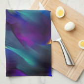 先天的で色鮮やかなレリーフ、 浮き彫り、青が優勢 キッチンタオル (四つ折り)