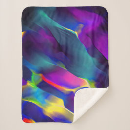 先天的で色鮮やかなレリーフ、 浮き彫り、青が優勢 シェルパブランケット