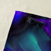 先天的で色鮮やかなレリーフ、 浮き彫り、青が優勢 ビーチタオル (インサイチュ)