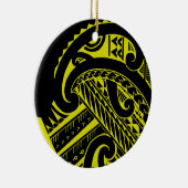 先峰とのSamoan種族の入れ墨のデザイン セラミックオーナメント (右)