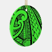 先峰とのSamoan種族の入れ墨のデザイン セラミックオーナメント (右)