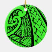 先峰とのSamoan種族の入れ墨のデザイン セラミックオーナメント (裏面)