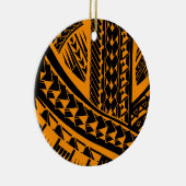 先峰の芸術のSamoan種族の入れ墨パターン セラミックオーナメント (右)