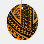 先峰の芸術のSamoan種族の入れ墨パターン セラミックオーナメント (左)