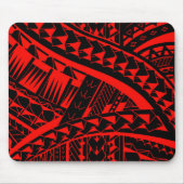 先峰の芸術のSamoan種族の入れ墨パターン マウスパッド (正面)