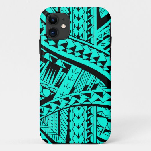 先峰の芸術のSamoan種族の入れ墨パターン Case-Mate iPhoneケース (裏面)