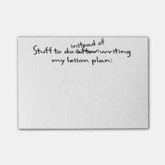 先延ばしにする先生のポスト・イット ポストイット