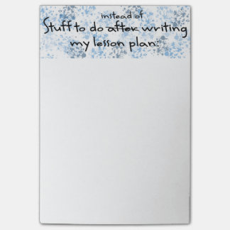 先延ばしにする先生のメモ帳 ポストイット