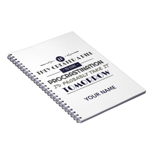 先延ばしのユーモアのジョーク ノートブック (右側)