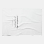 先延ばしの キッチンタオル (横)