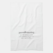 先延ばしの キッチンタオル (縦)