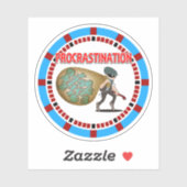 先延ばしは時間の盗人 シール (シート)