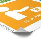 先延ばしを克服する24の方法 ポスター (角)