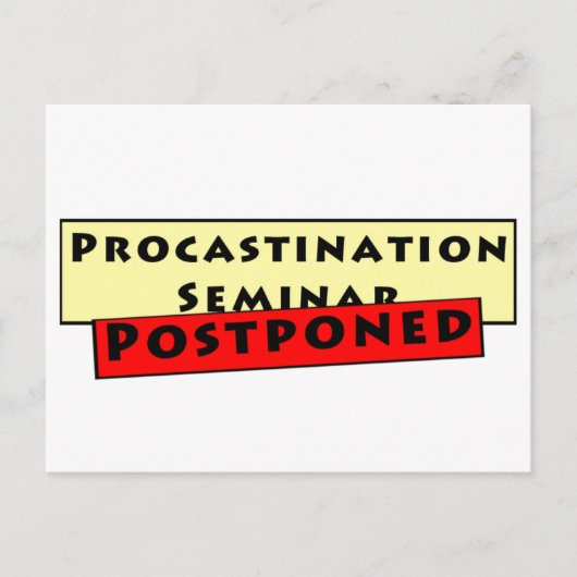 先延べ者の先延べユーモア ポストカード (正面)