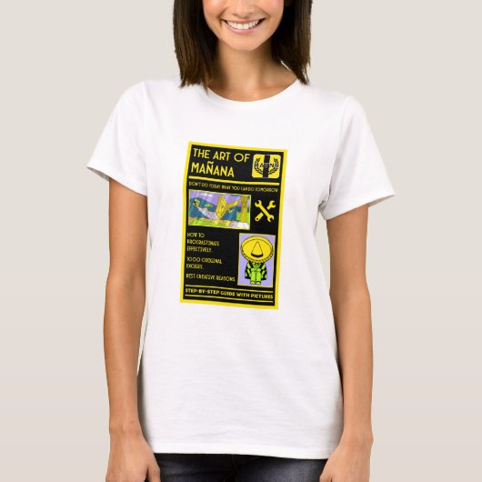 先延べ芸術 – マニアナ Tシャツ (正面)