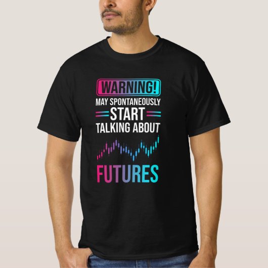 先物取引株式市場 Tシャツ (正面)