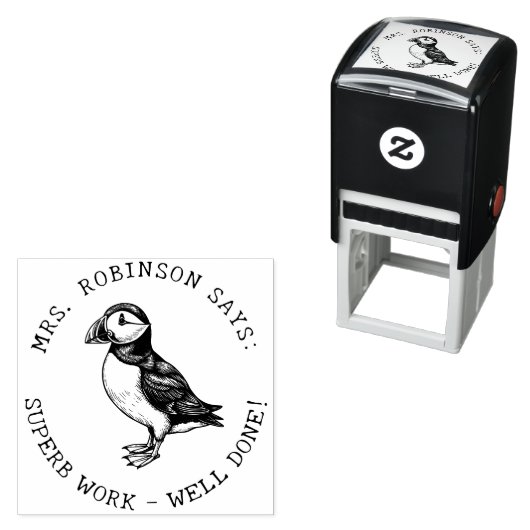 先生あなたの大西洋のパフィン素晴らしい仕事を作成 セルフインキングスタンプ (インサイチュ)