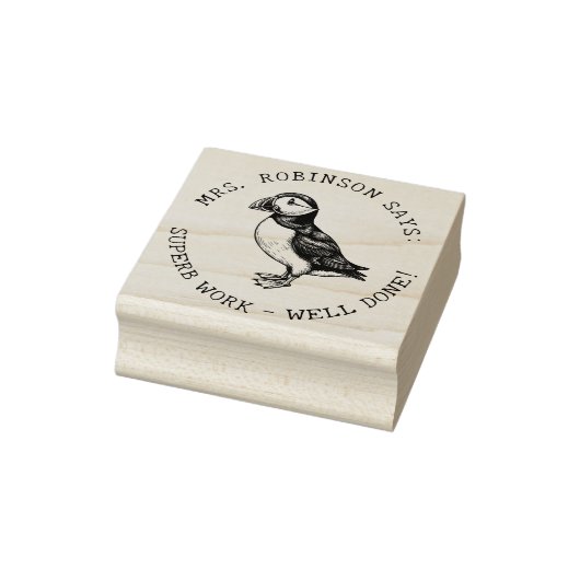 先生あなたの大西洋のパフィン素晴らしい仕事を作成 ラバースタンプ (スタンプ)