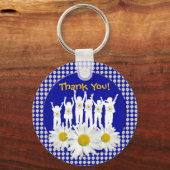 先生ありがとうキーチェーンデイジーと子供 キーホルダー (正面)