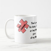 先生ありがとうギフトパーソナライズされた先生ギフト コーヒーマグカップ (左)