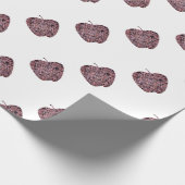 先生ありがとうモザイク赤りんご感謝 ラッピングペーパー (角)