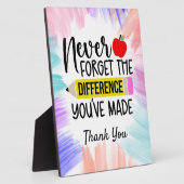 先生ありがとう フォトプラーク (側面)