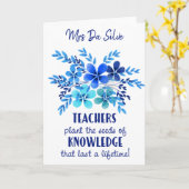 先生ありがとう　リンゴの種を植える　知識 カード (黄色い花)