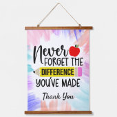 先生ありがとう 吊り下げ型タペストリー (正面)