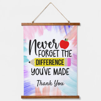 先生ありがとう 吊り下げ型タペストリー