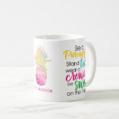 先生おもしろいがパイナップルである コーヒーマグカップ (正面右)