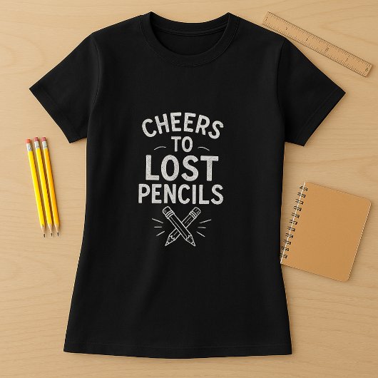 先生おもしろいのシャツ;鉛筆への失った応援 Tシャツ