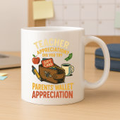 先生おもしろいの評価、おもしろい親の財布Ap コーヒーマグカップ