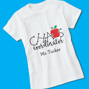 先生おもしろいカオスコーディネーター(名前) Tシャツ