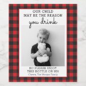 先生おもしろいギフトワインラベル – クリスマスプレゼント ワインラベル (シングルラベル)